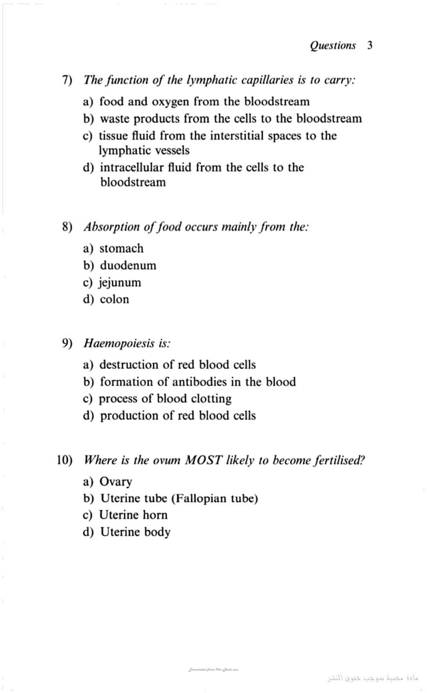 300 Questions And Answers In Anatomy And Physiology For Veterinary Nurses
