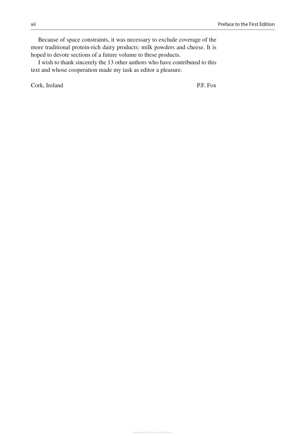 Advanced Dairy Chemistry Volume 1A Proteins Basic Aspects 4th Edition