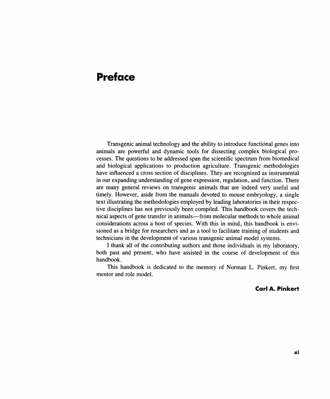 Transgenic Animal Technology a Laboratory Handbook