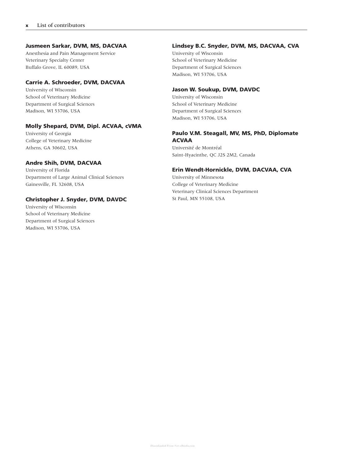 Canine And Feline Anesthesia And Co Existing Disease