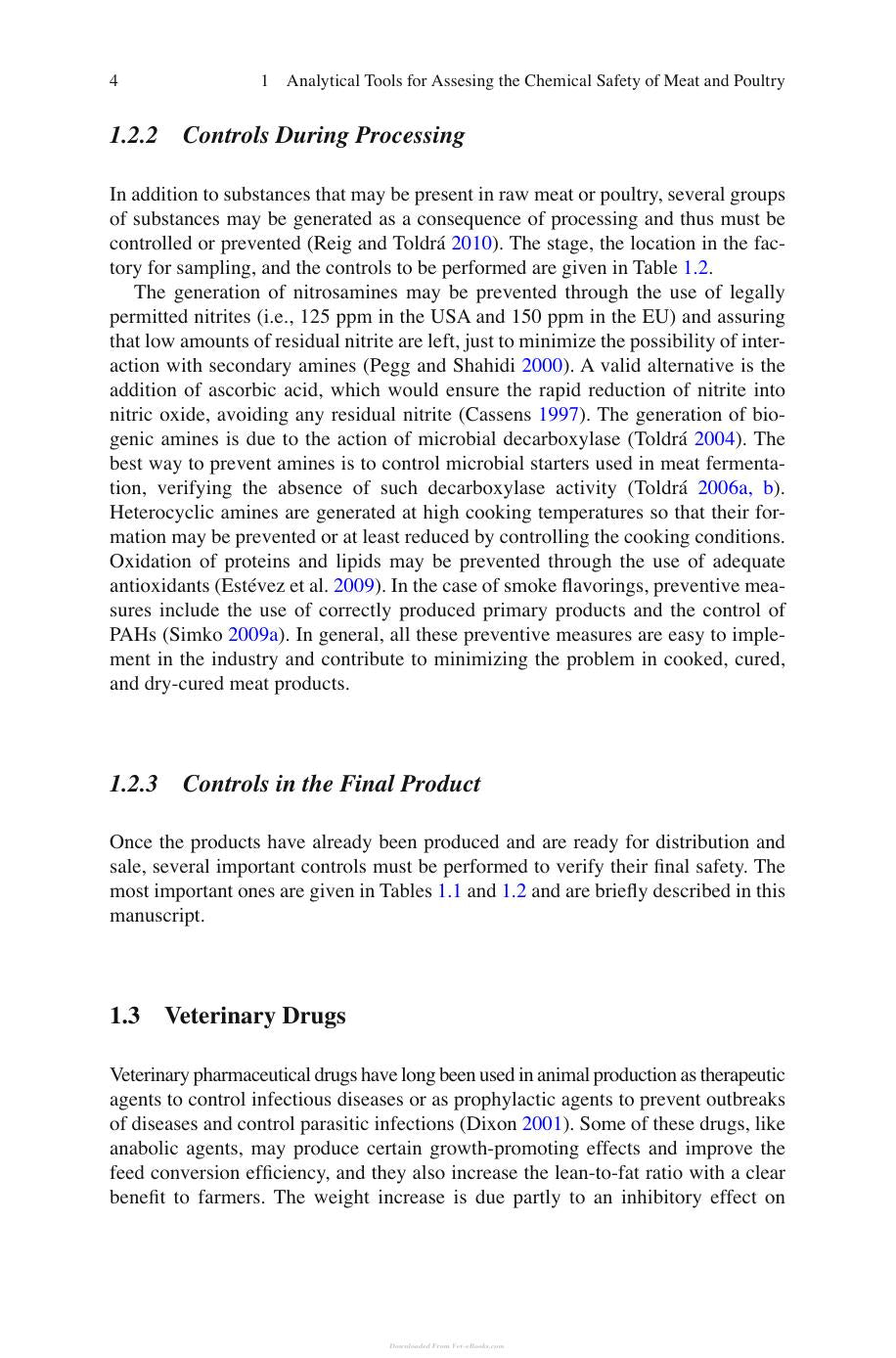 Analytical Tools for Assessing the Chemical Safety Meat and Poultry
