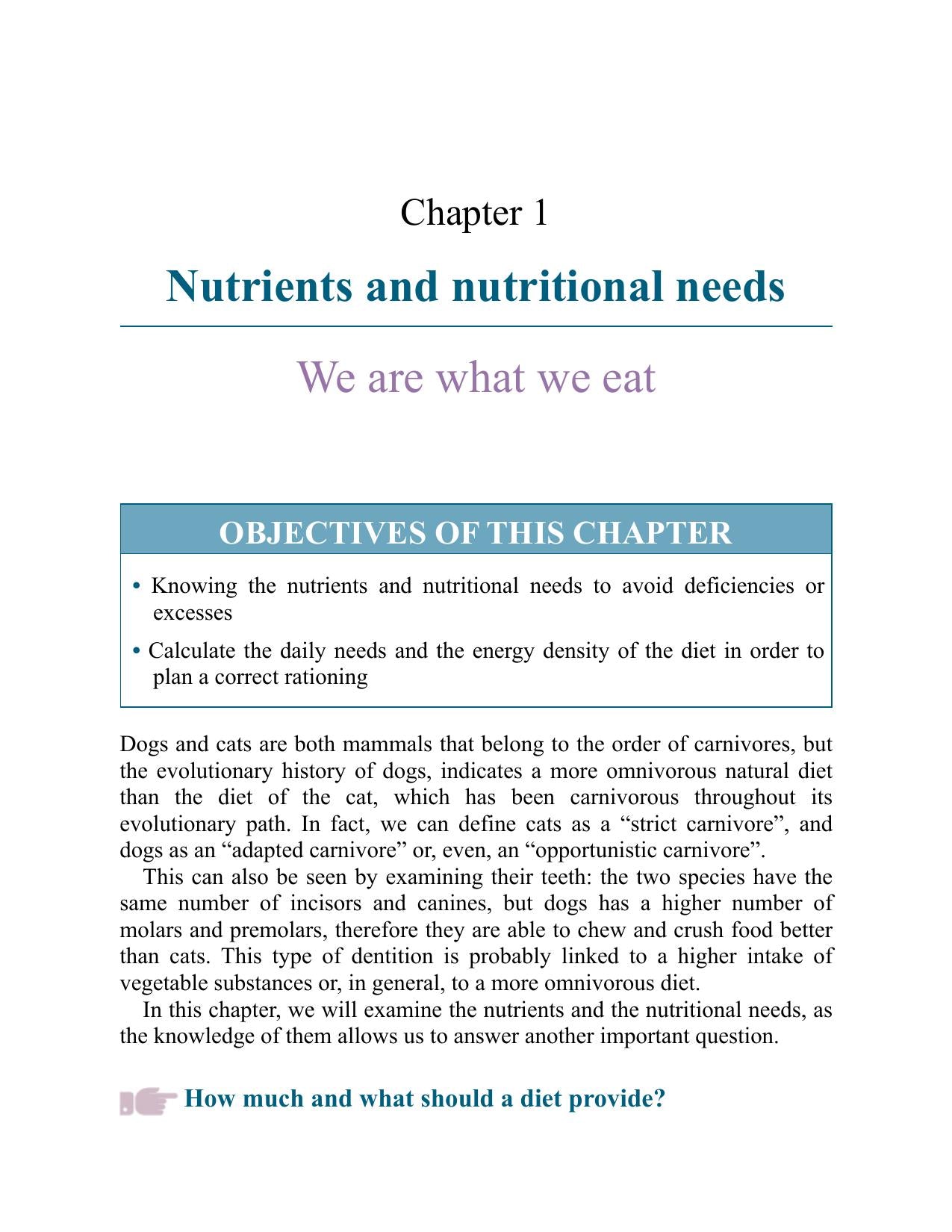 Canine and Feline Nutrition and Dietetics a Guide for the General Practitioners