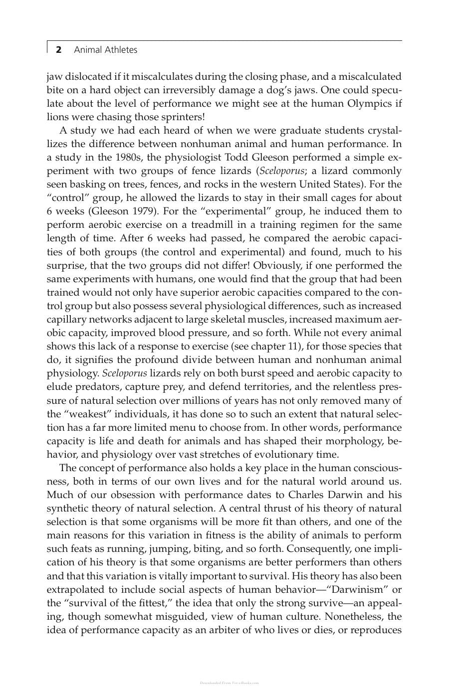 Animal Athletes An Ecological And Evolutionary Approach