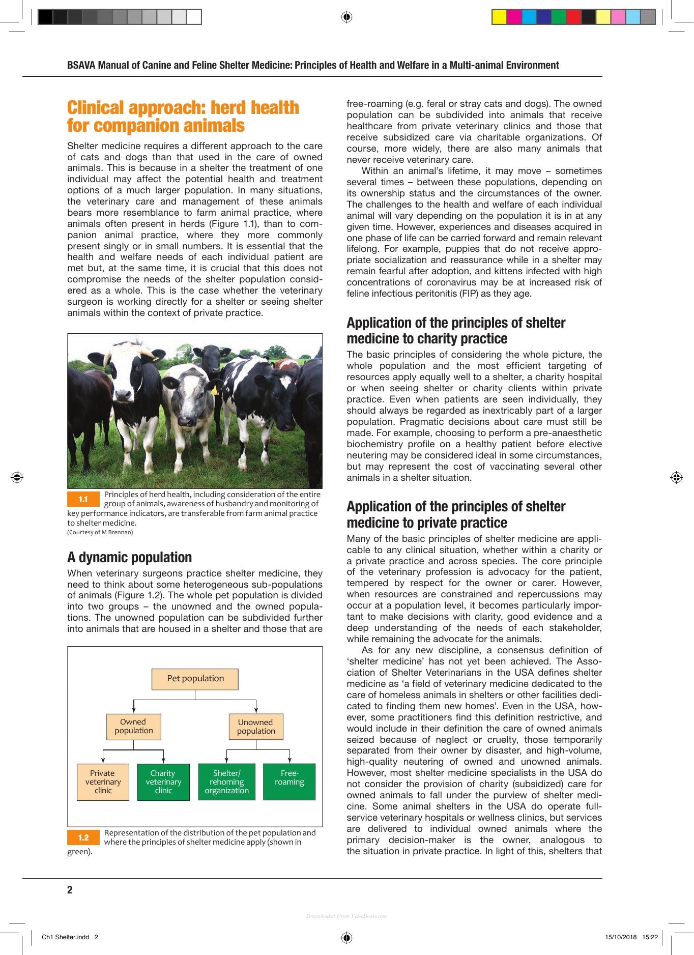 Bsava Manual of Canine and Feline Shelter Medicine Principles of Health and Welfare in a Multi Animal Environment