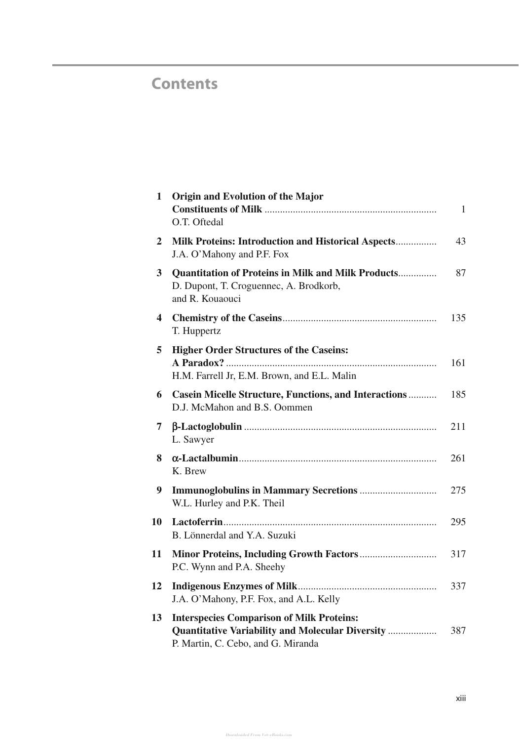 Advanced Dairy Chemistry Volume 1A Proteins Basic Aspects 4th Edition