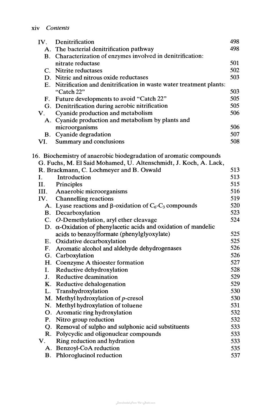 Biochemistry of Microbial Degradation