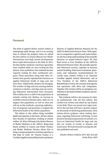 Animal Behavior for Shelter Veterinarians and Staff 2nd Edition