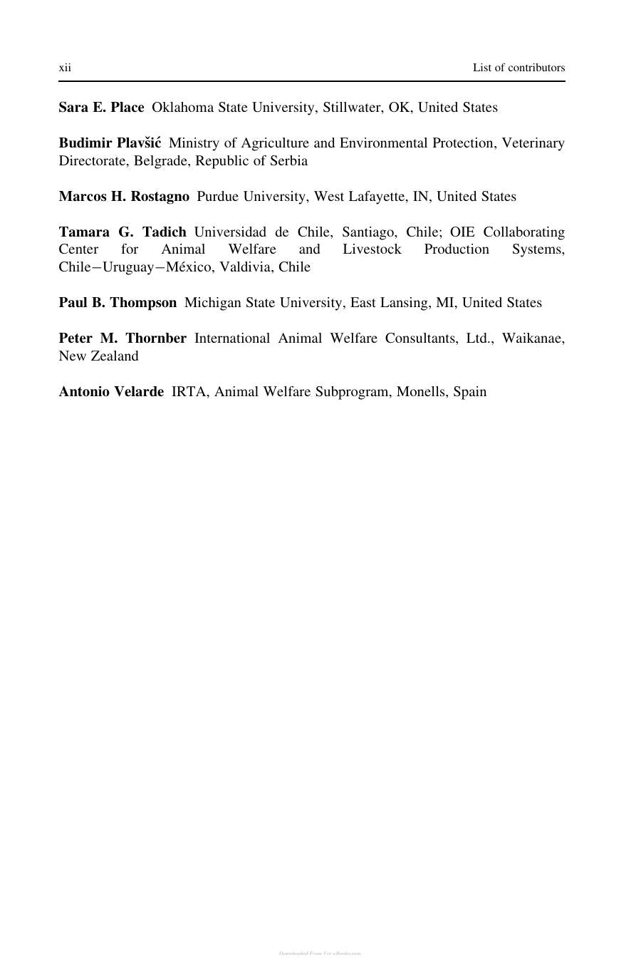 Advances In Agricultural Animal Welfare Science And Practice