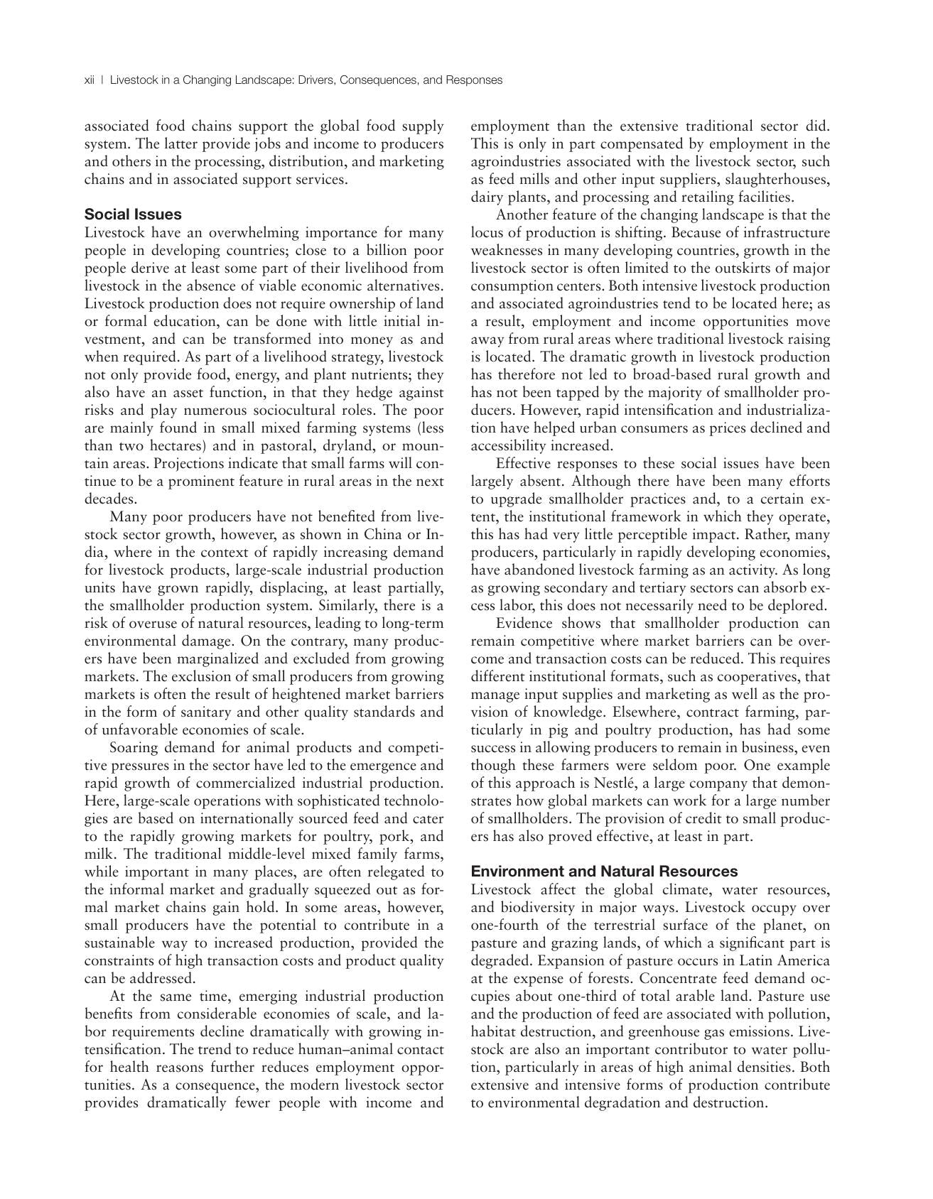 Livestock In A Changing Landscape Volume 1