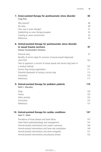 Animal Assisted Therapy Use Application by Condition