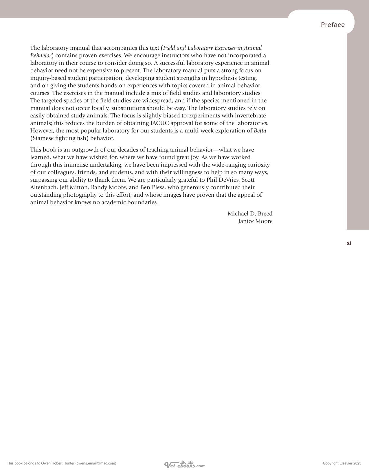 Animal Behavior 3rd Edition