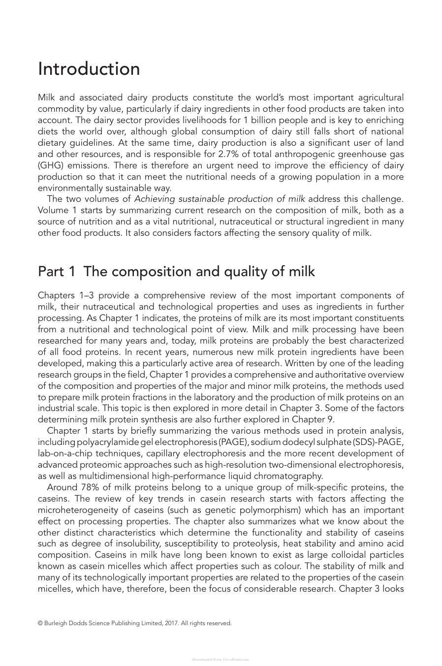 Achieving Sustainable Production Of Milk Volume 1 3 Milk Composition Genetics And Breeding
