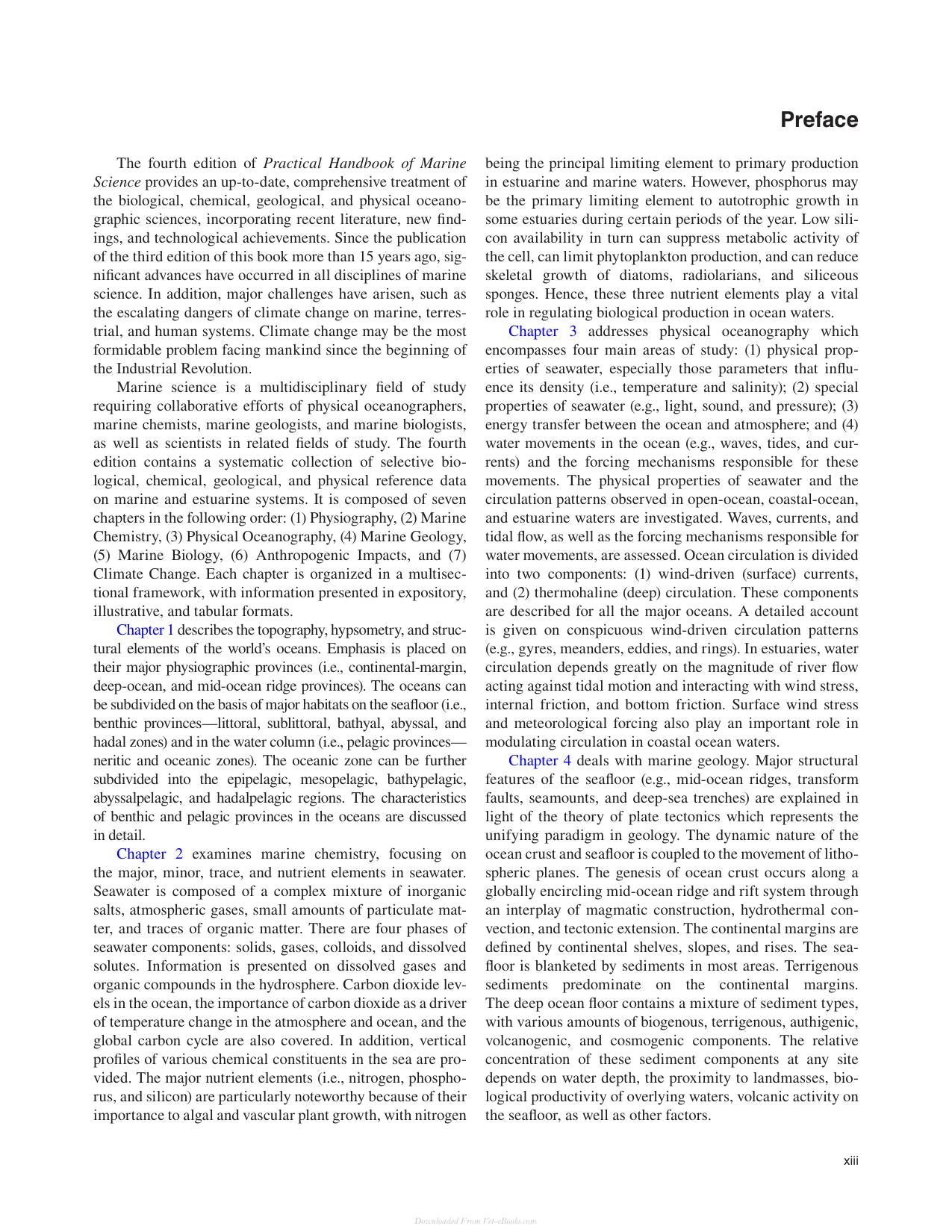 Practical Handbook Of Marine Science Fourth Edition