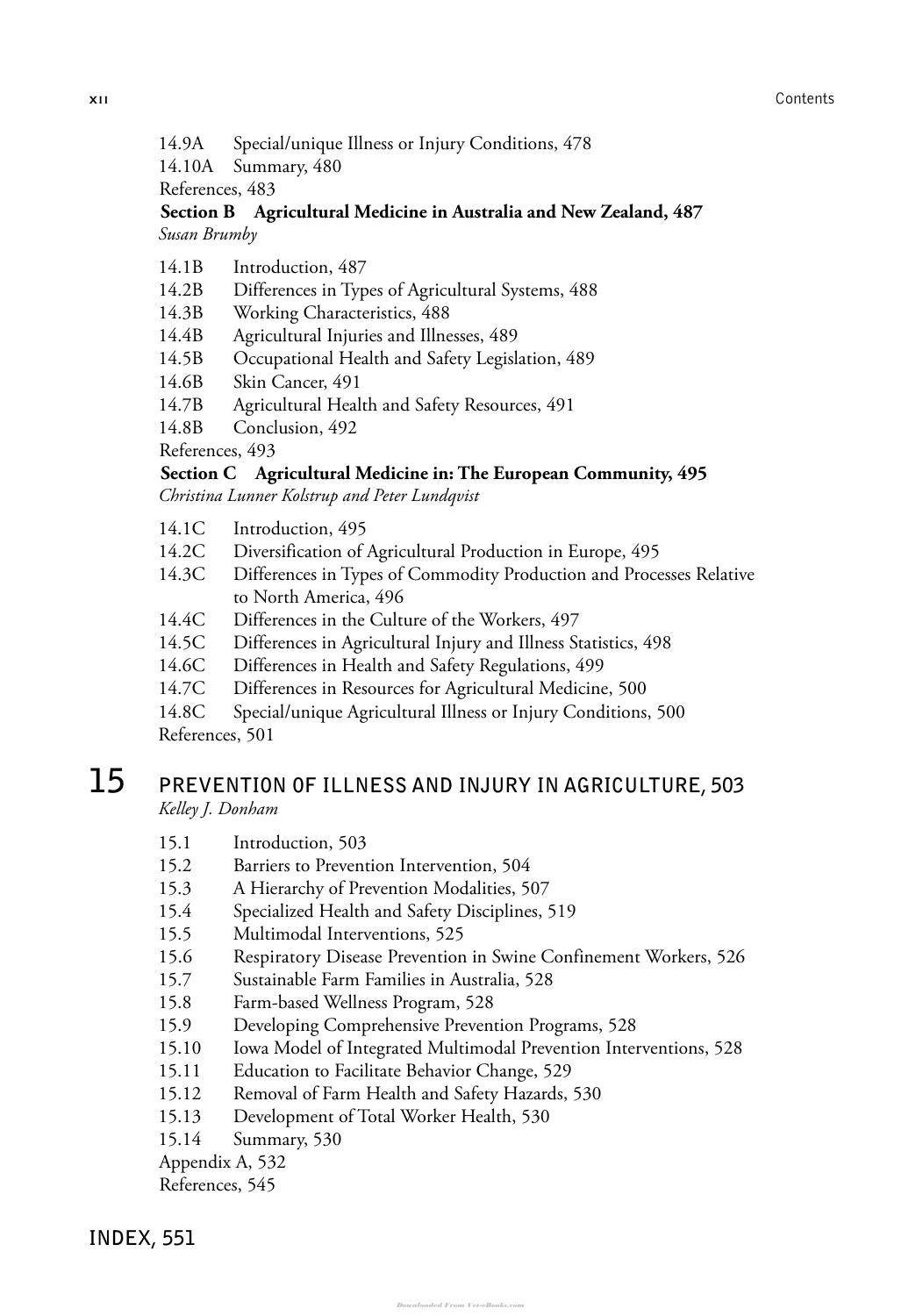 Agricultural Medicine Rural Occupational and Environmental Health Safety and Prevention 2nd Edition
