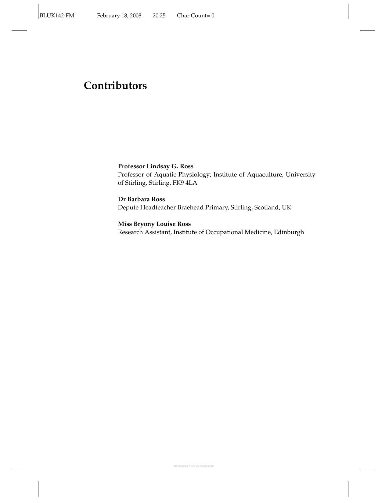Anaesthetic And Sedative Techniques For Aquatic Animals 3Rd Edition