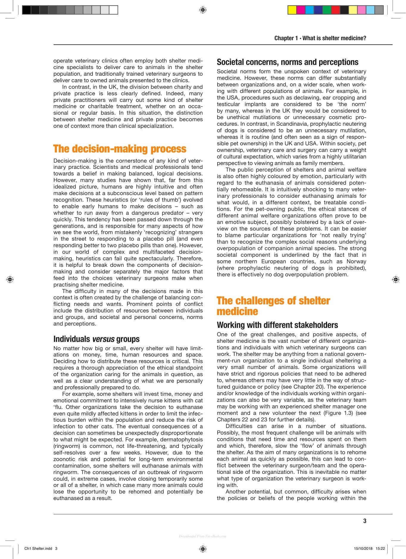 Bsava Manual of Canine and Feline Shelter Medicine Principles of Health and Welfare in a Multi Animal Environment