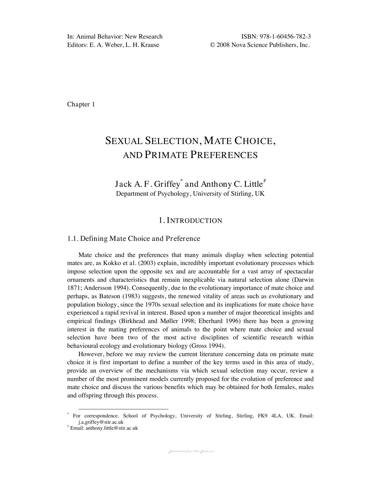 Animal Behavior New Research Lara H Krause