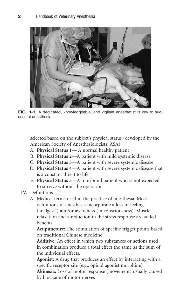 Handbook of Veterinary Anesthesia 5TH Edition