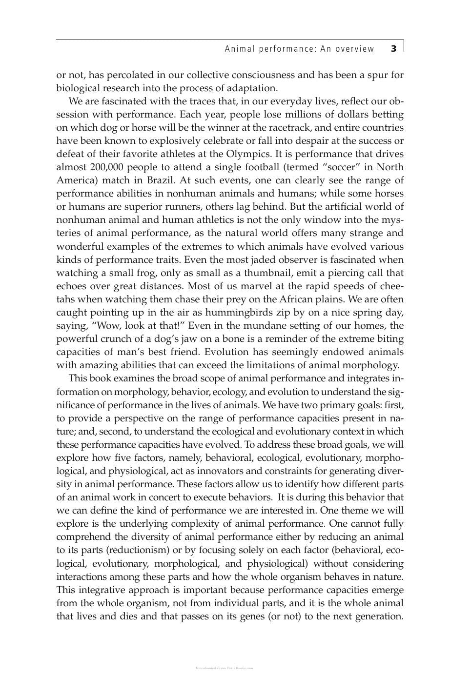 Animal Athletes An Ecological And Evolutionary Approach