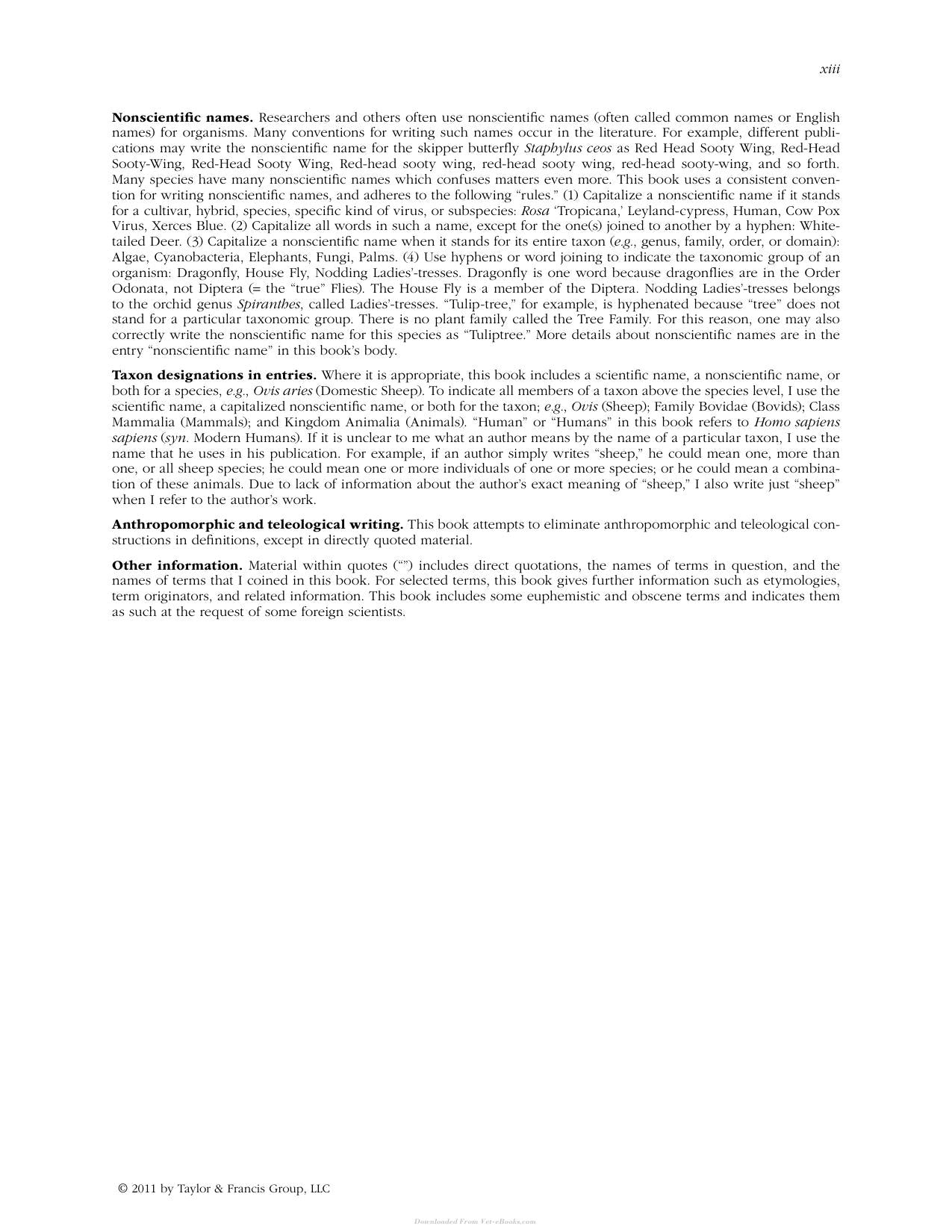 Animal Behavior Desk Reference a Dictionary of Animal Behavior Ecology and Evolution Third Edition