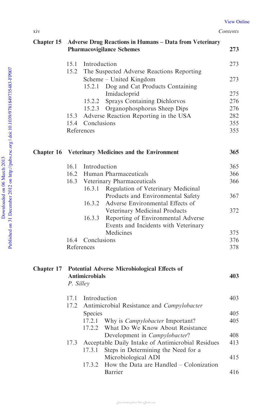 Toxicological Effects Of Veterinary Medicinal Products In Humans Volume 1 2