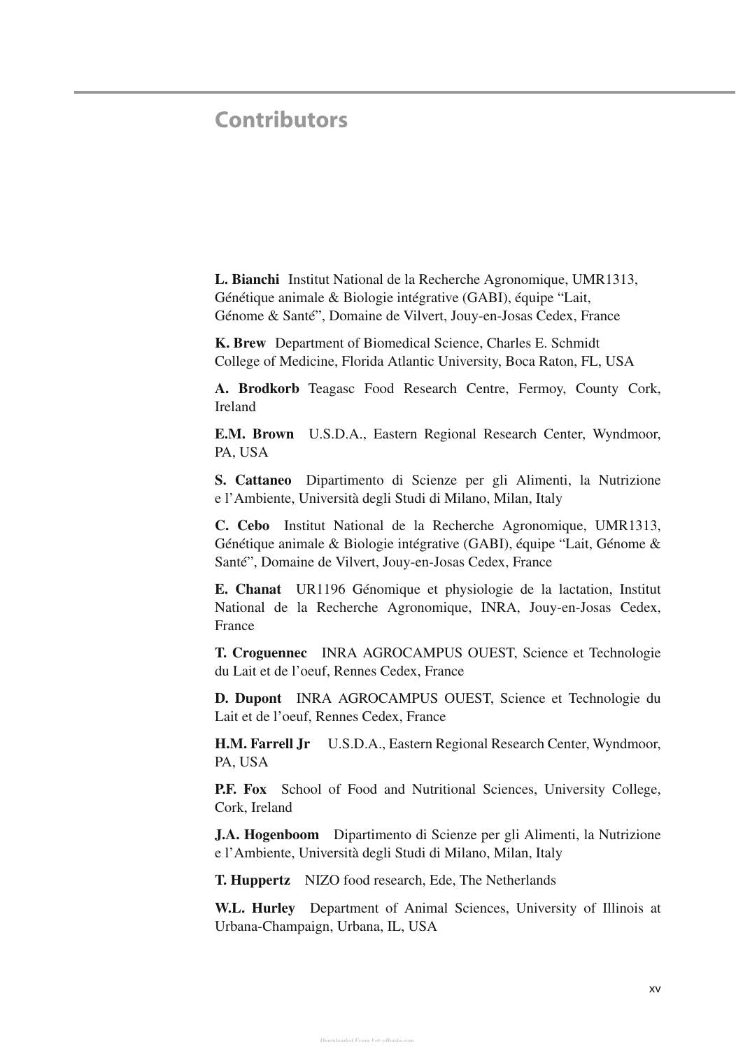Advanced Dairy Chemistry Volume 1A Proteins Basic Aspects 4th Edition