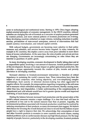 Livestock Economics
