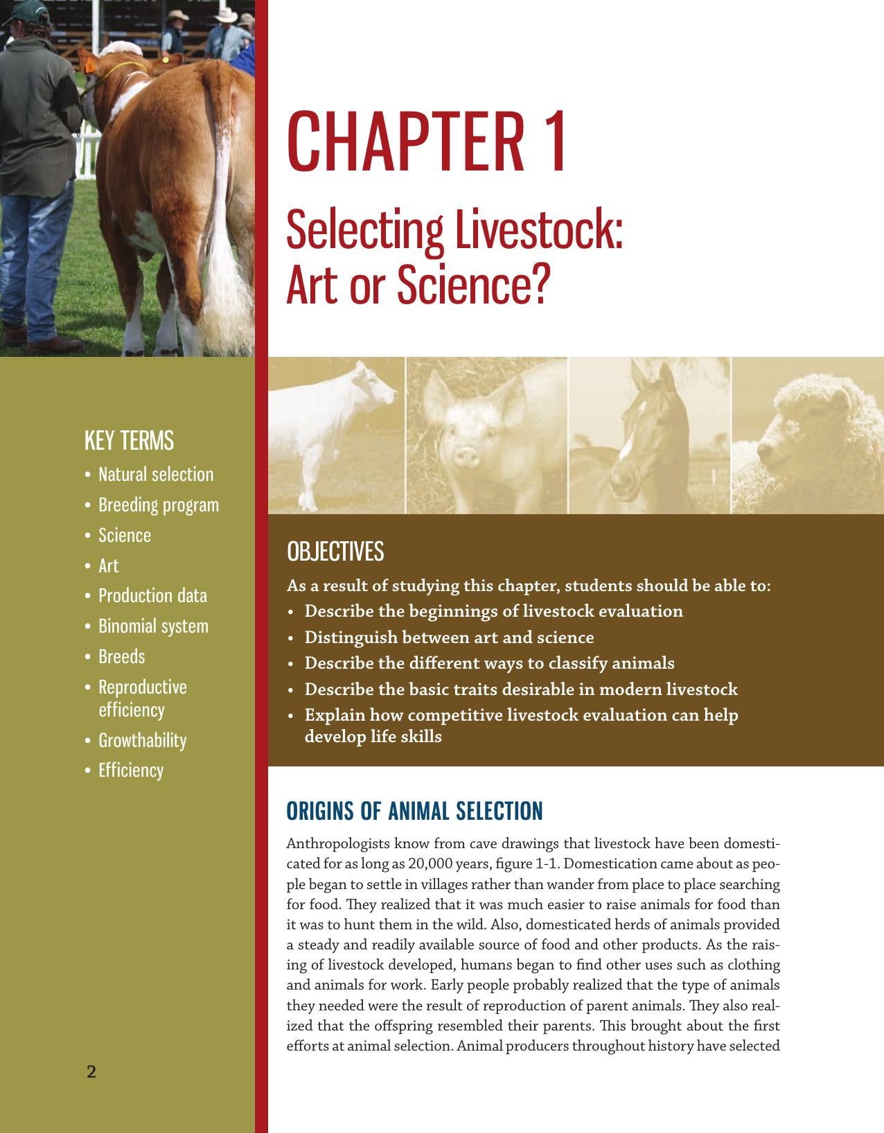The Art And Science Of Livestock Evaluation
