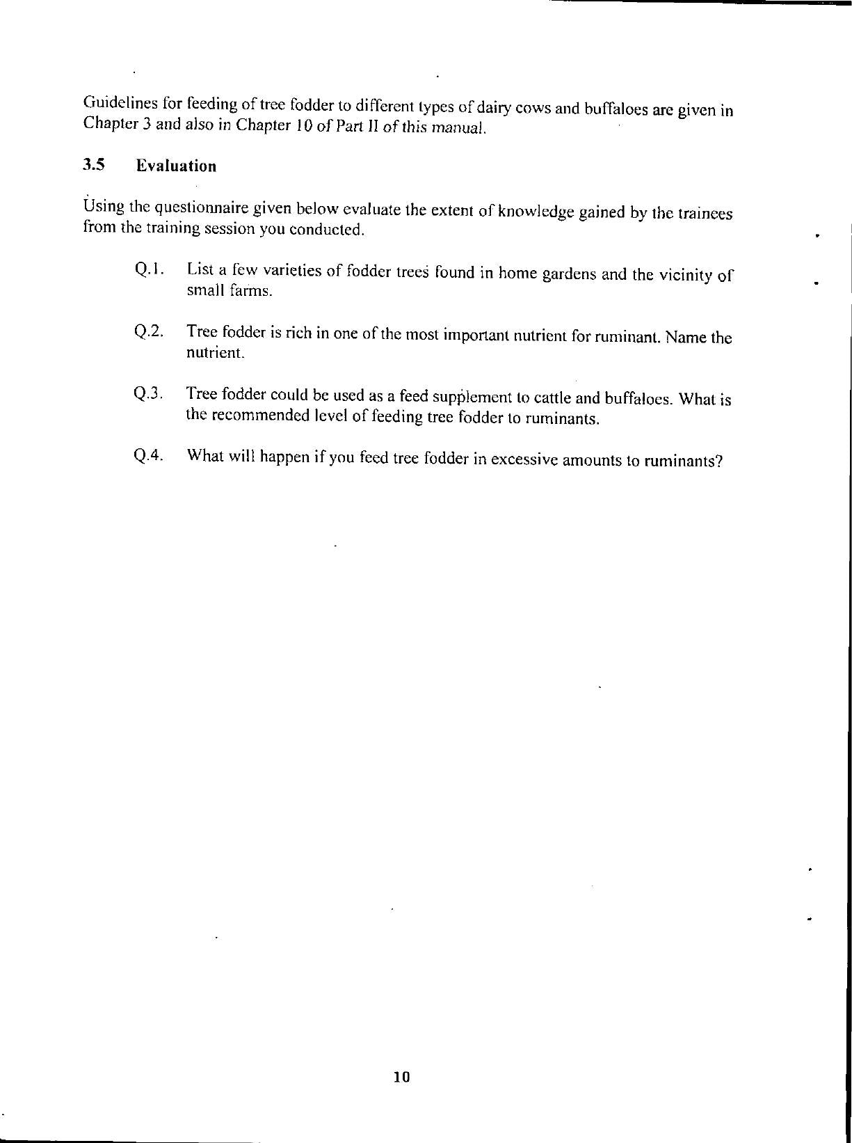 Cattle And Buffalo Farming A Training Manual For Extension Workers