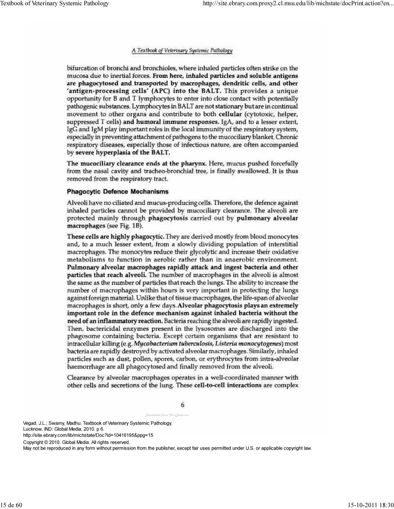 A Textbook of Veterinary Systemic Pathology