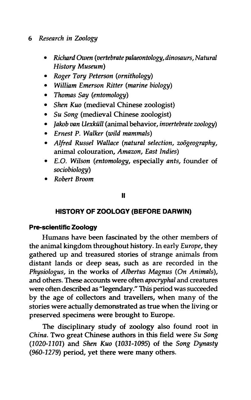 Research In Zoology Fundamentals Areas And Methodology