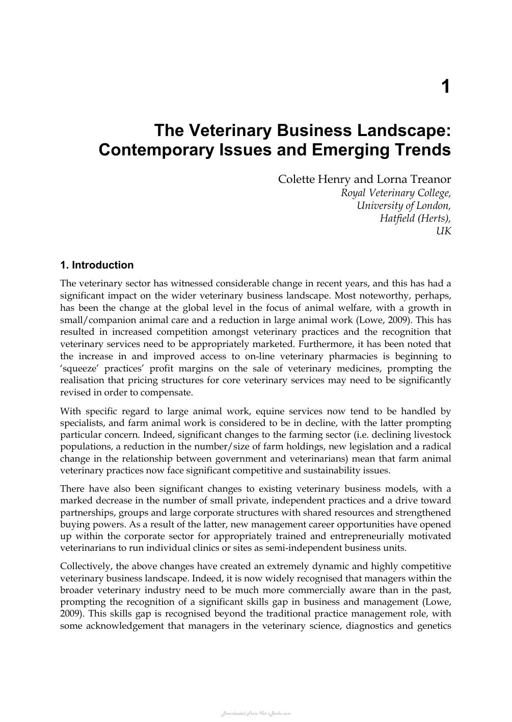 A Birds Eye View Of Veterinary Medicine