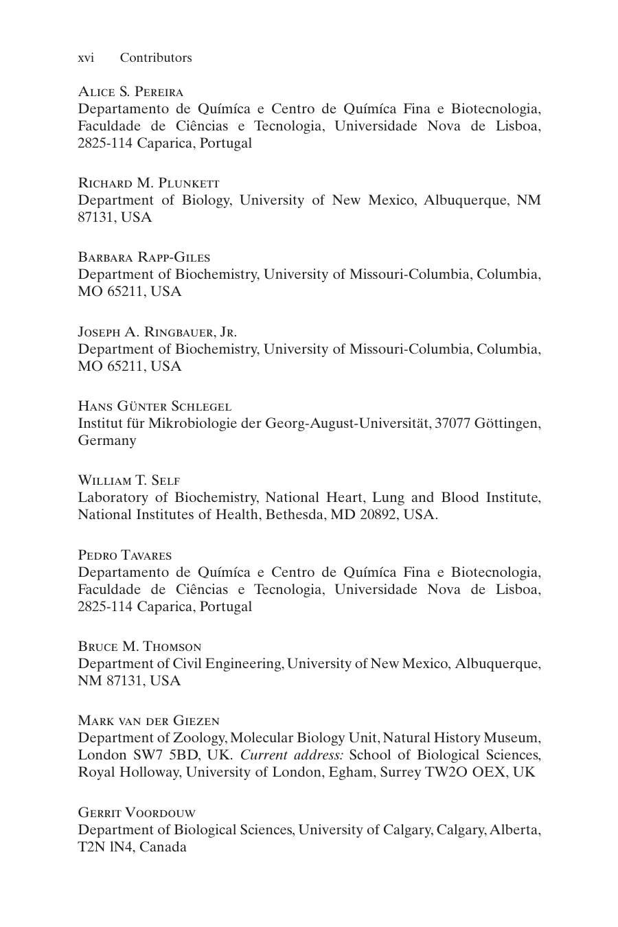 Ljungdahl Biochemistry and Physiology of Anaerobics Bacteria