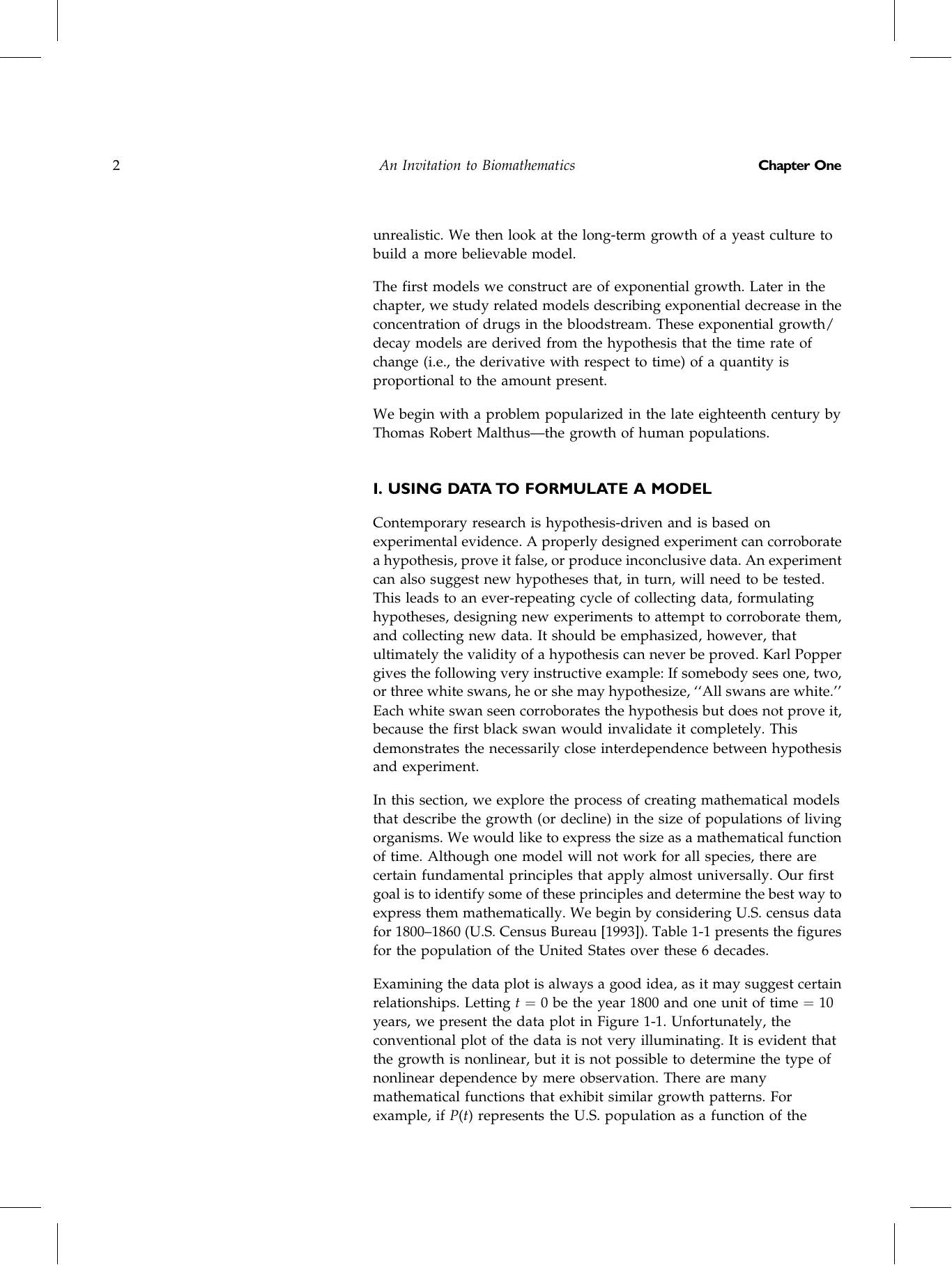 An Invitation To Biomathematics