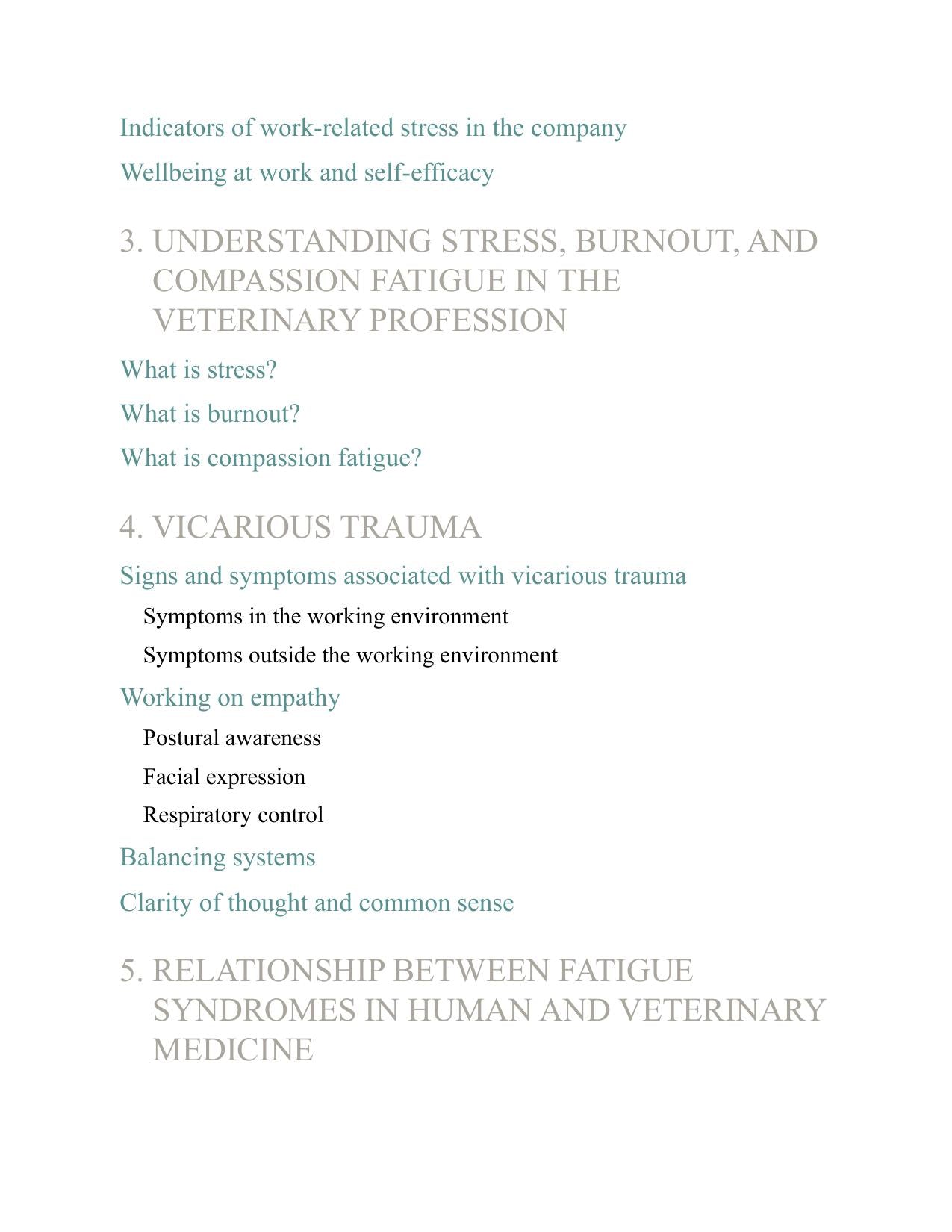 Stress Compassion Fatigue and Burnout Handling in Veterinary Practicee