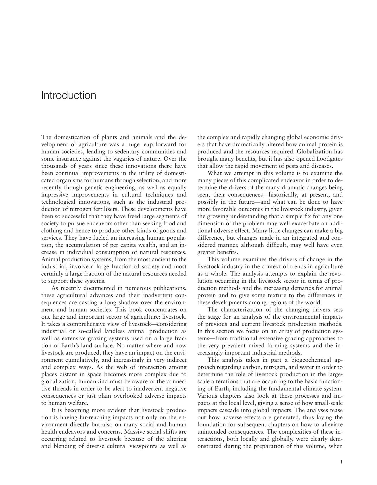 Livestock In A Changing Landscape Volume 1