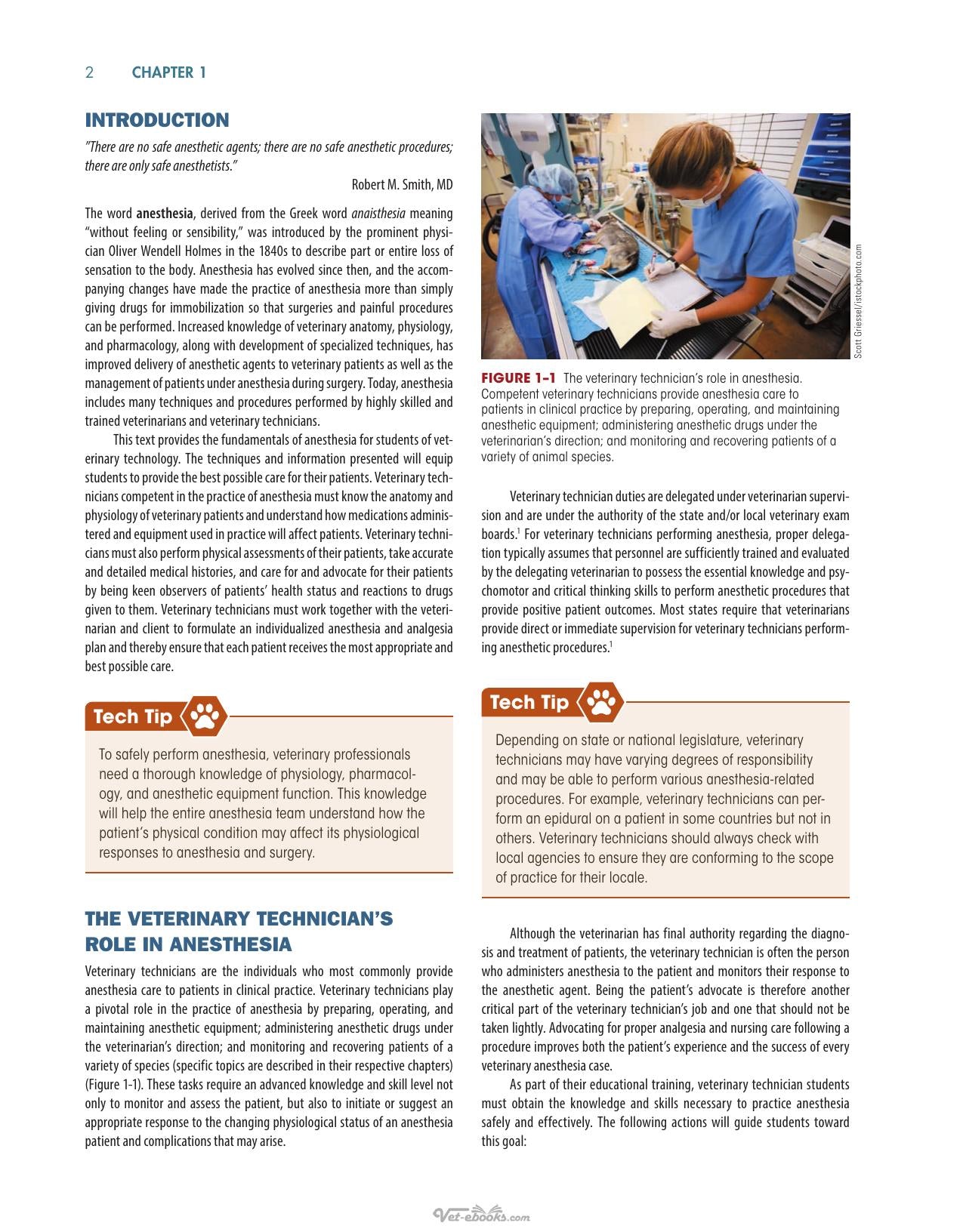 Anesthesia Analgesia and Pain Management for Veterinary Technicians