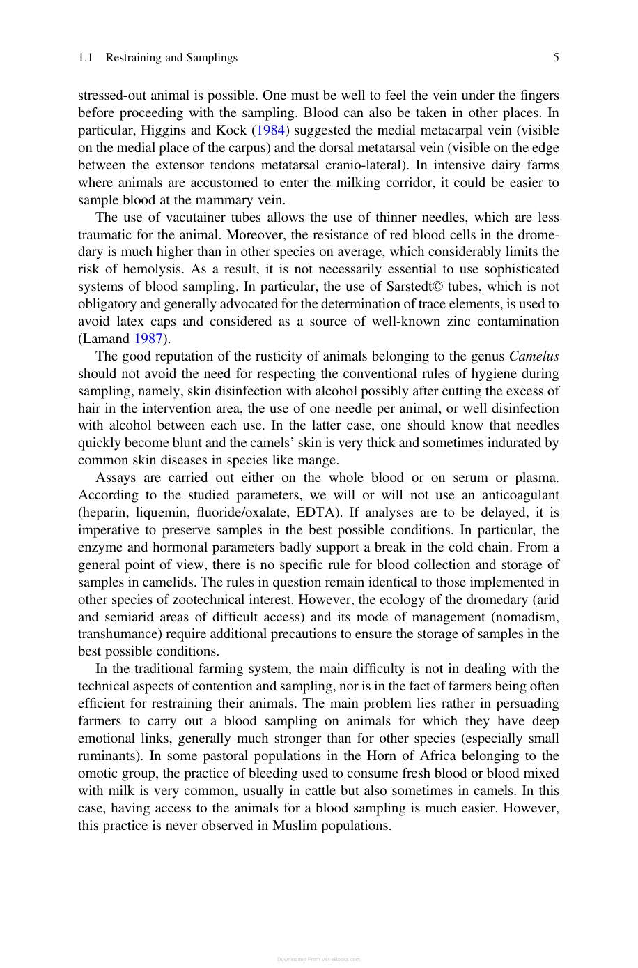 Camel Clinical Biochemistry and Hematology