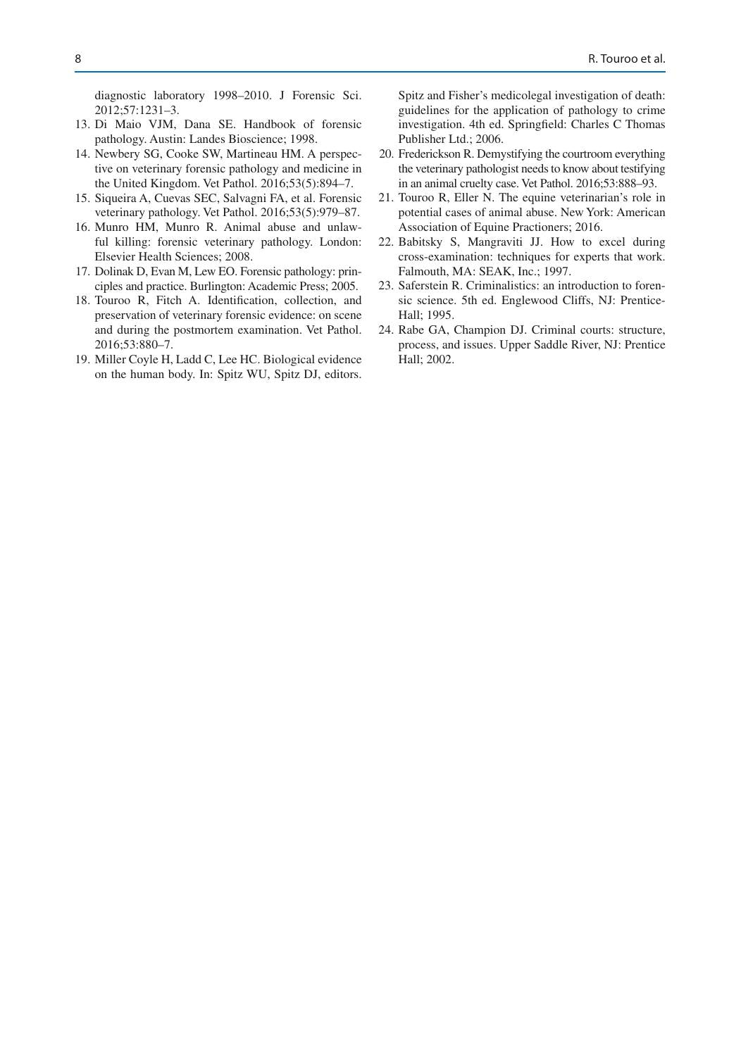 Veterinary Forensic Pathology Volume 1 and 2