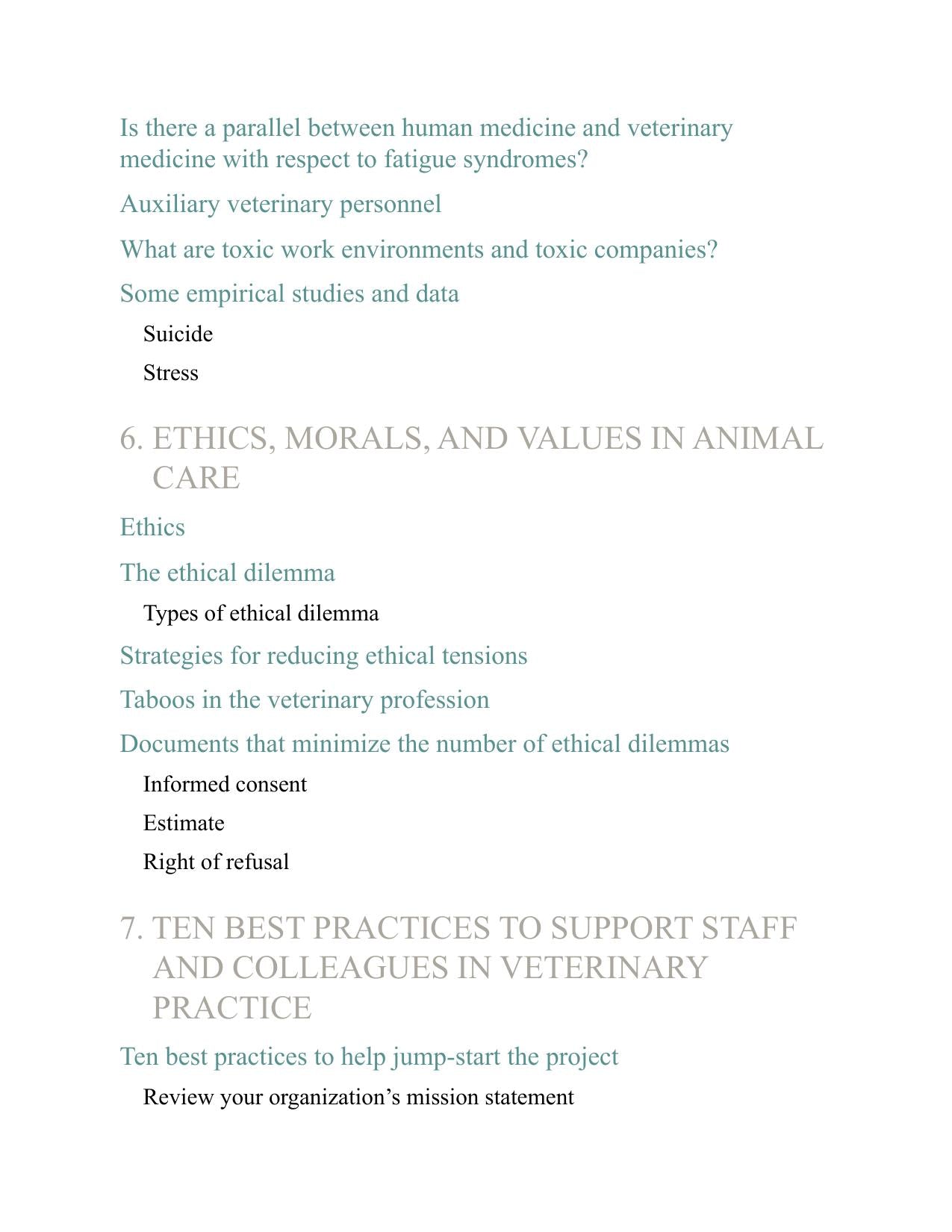 Stress Compassion Fatigue and Burnout Handling in Veterinary Practicee