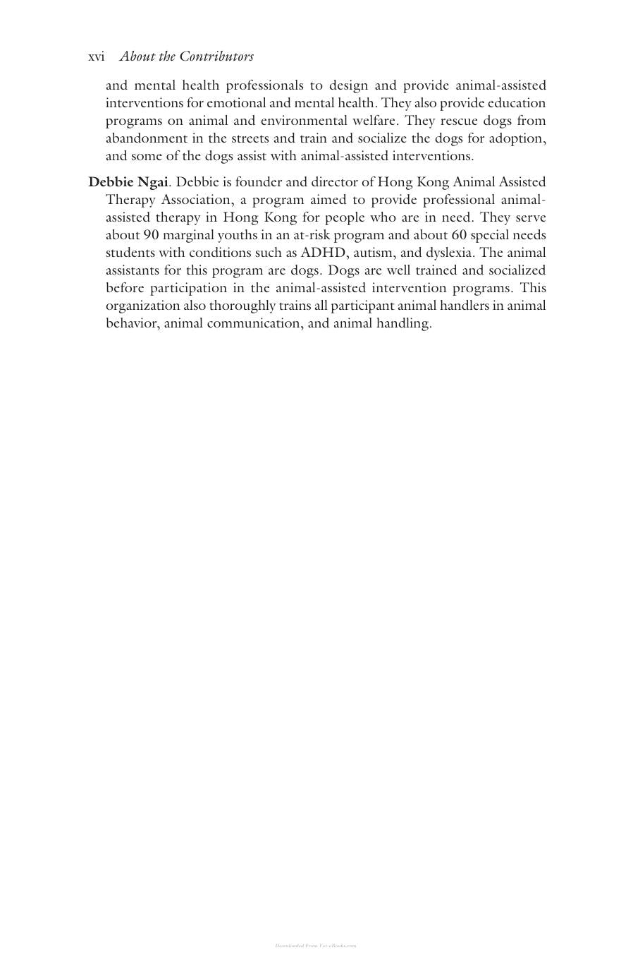 Animal Assisted Interventions for Emotional and Mental Health Conversations with Pioneers of the Field