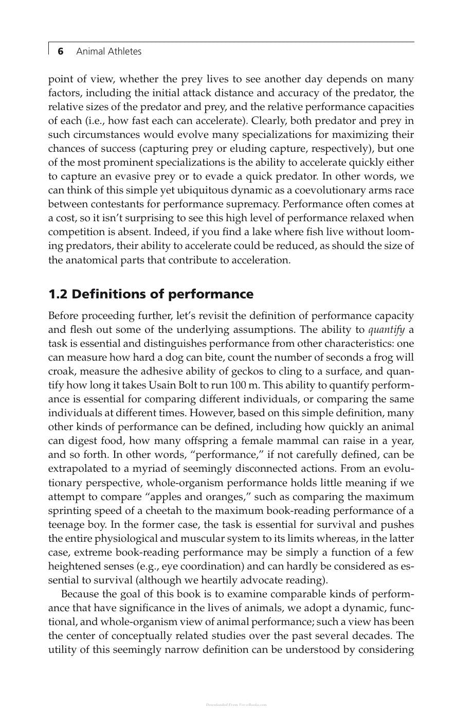 Animal Athletes An Ecological And Evolutionary Approach