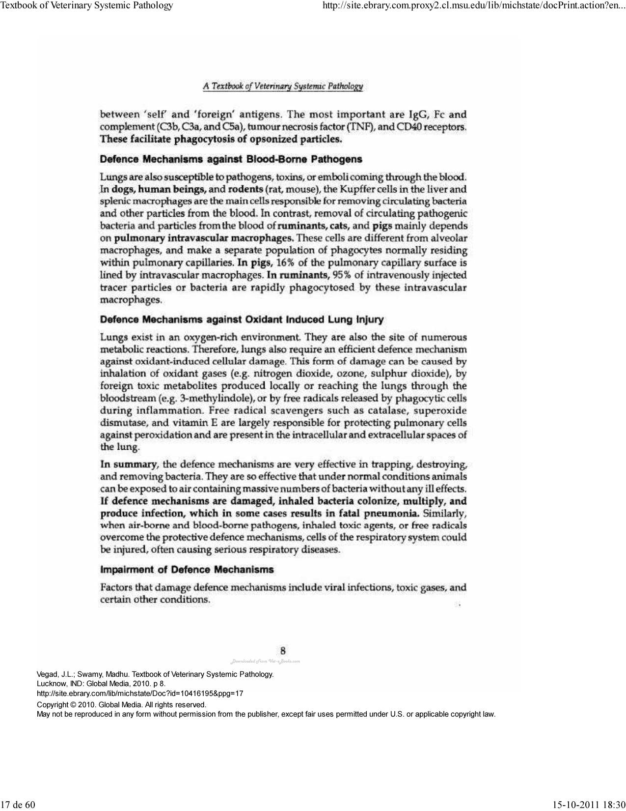 A Textbook of Veterinary Systemic Pathology