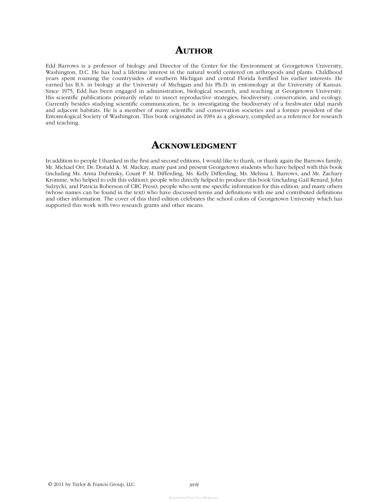 Animal Behavior Desk Reference a Dictionary of Animal Behavior Ecology and Evolution Third Edition