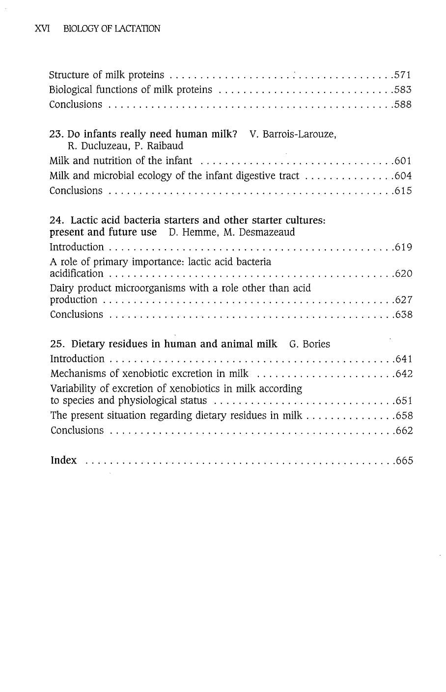 Biology Of Lactation