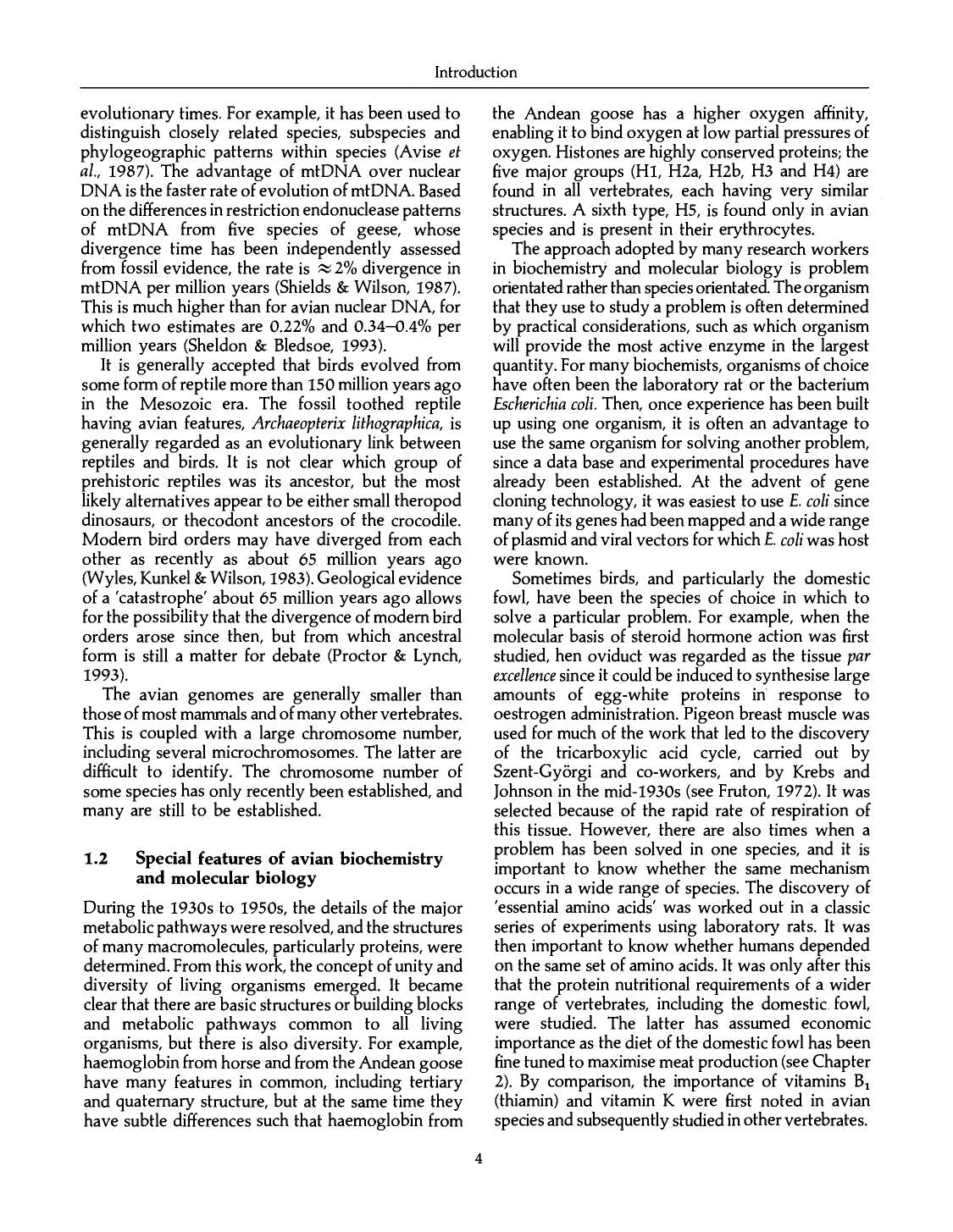 Avian Biochemistry And Molecular Biology