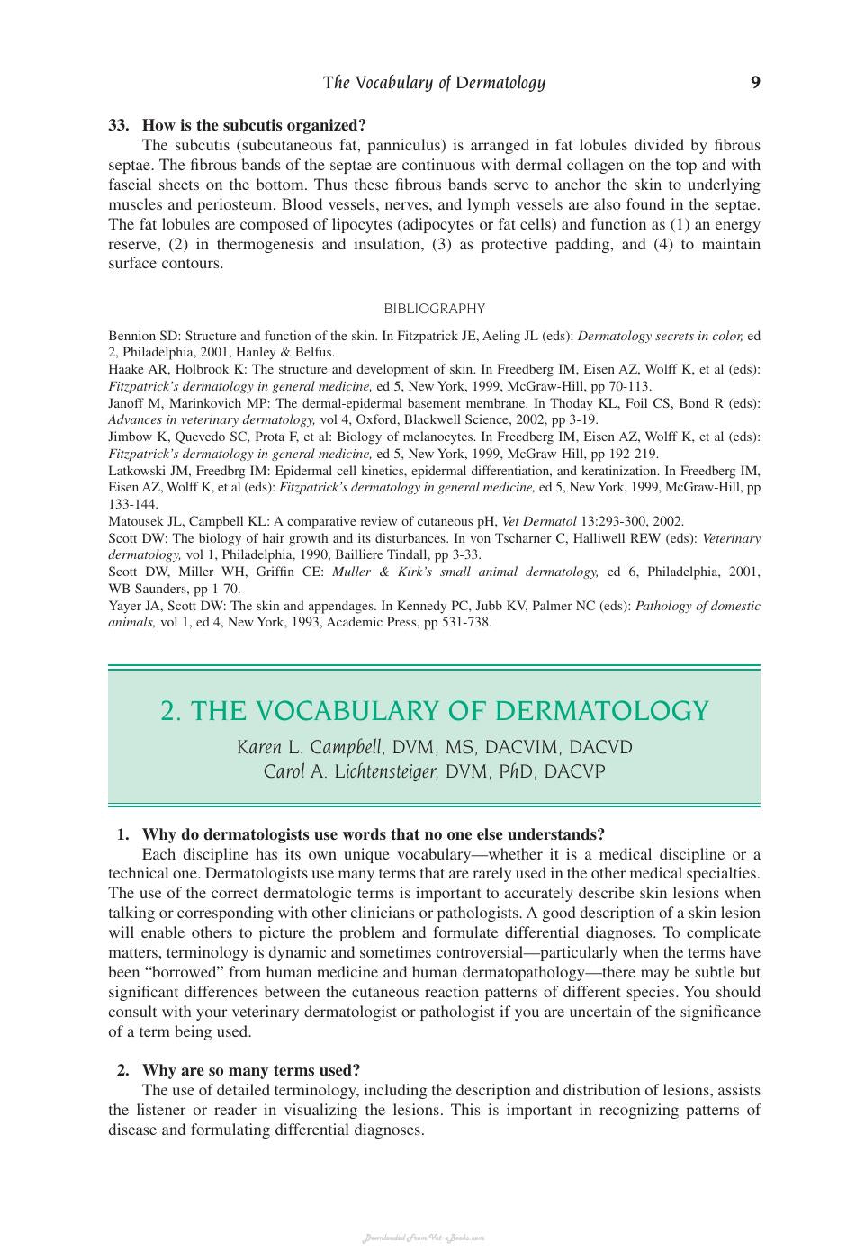 Small Animal Dermatology Secrets