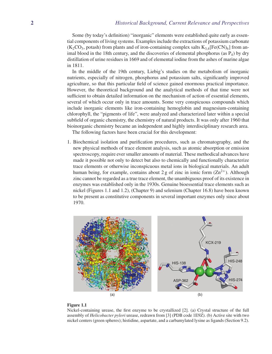Bioinorganic Chemistry Inorganic Elements In The Chemistry Of Life An Introduction And Guide 2nd Edition