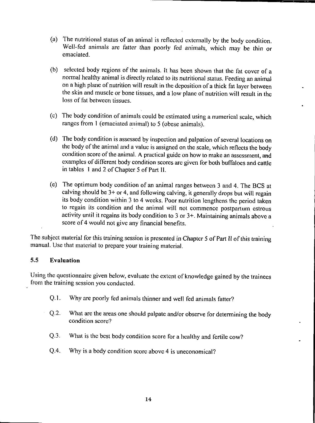 Cattle And Buffalo Farming A Training Manual For Extension Workers
