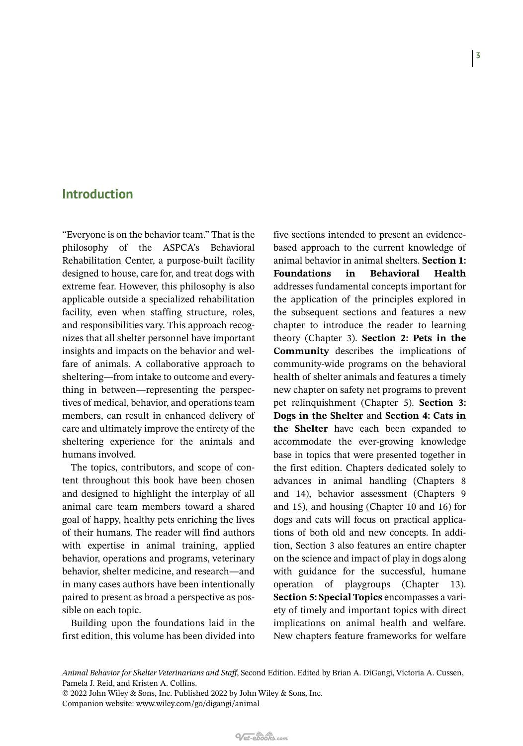 Animal Behavior for Shelter Veterinarians and Staff 2nd Edition